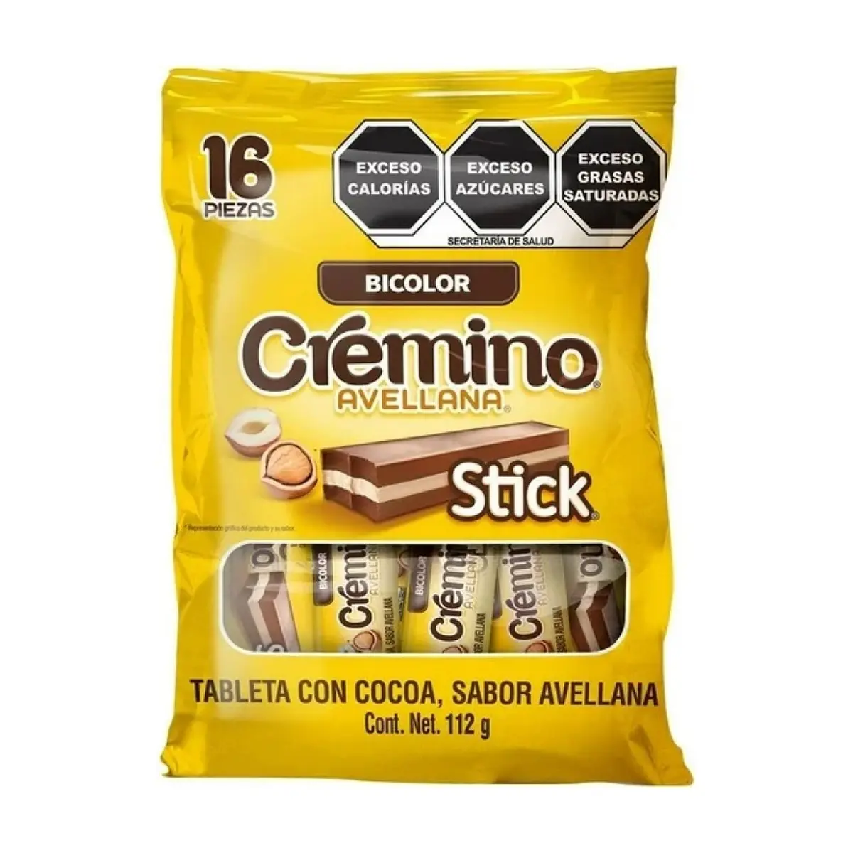 Tableta con cocoa sabor avellana Bicolor Stick Cremino (112 g / 3.95 oz) - Thumbnail 3