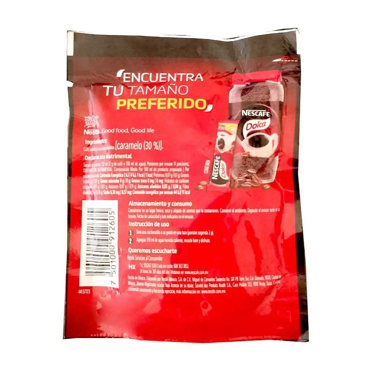 Café soluble mezclado con caramelo Dolca Nescafé (22 g) - Miniatura 3