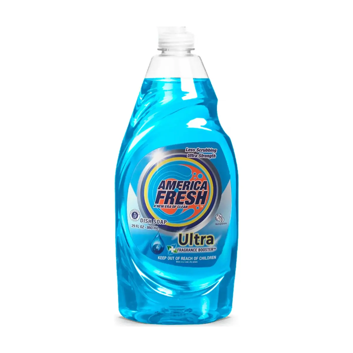 Detergente lavavajillas ultra azul America Fresh (860 ml / 29 fl oz) - Miniatura 1