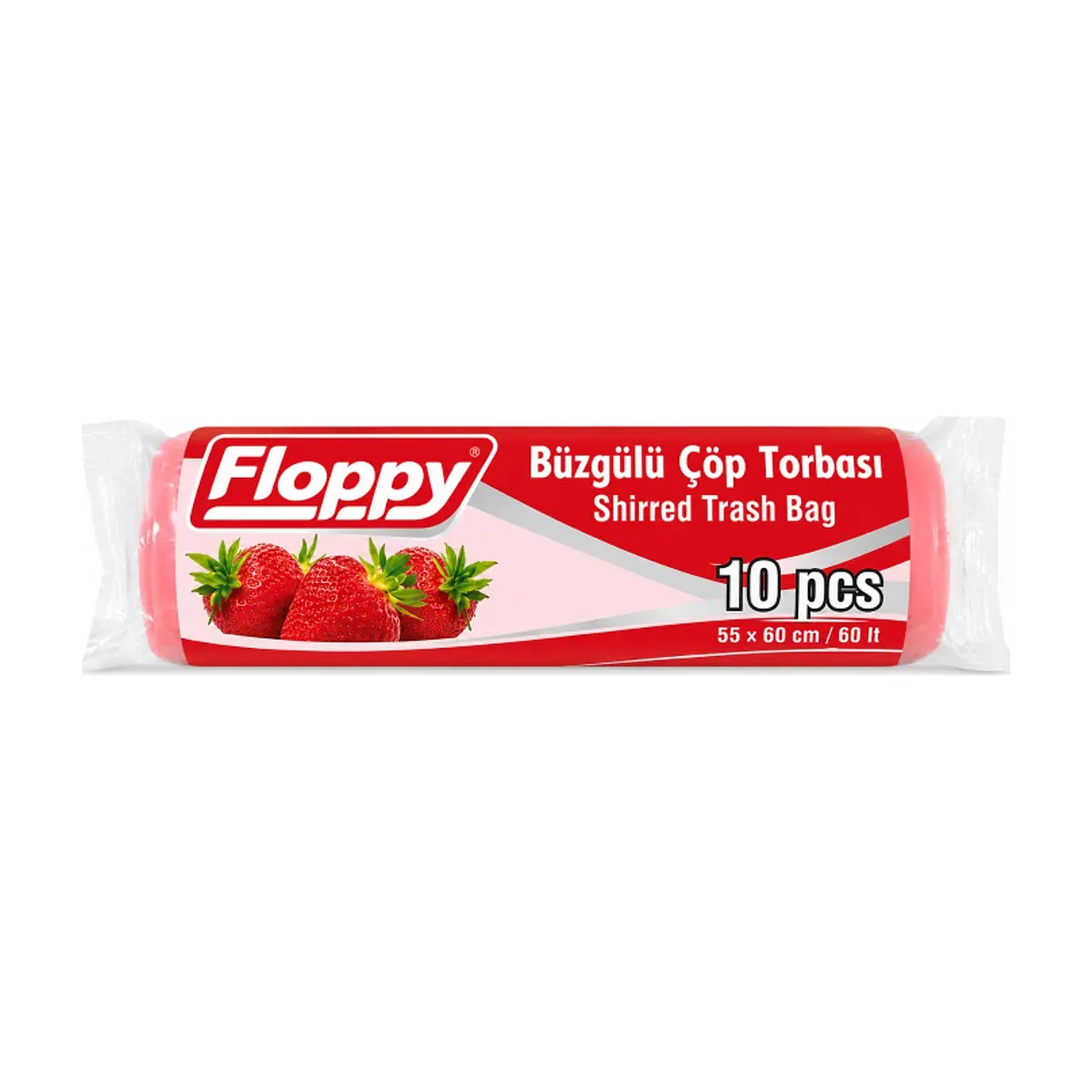 Bolsas de basura con pliegues con aroma a fresa Floppy (10 U)