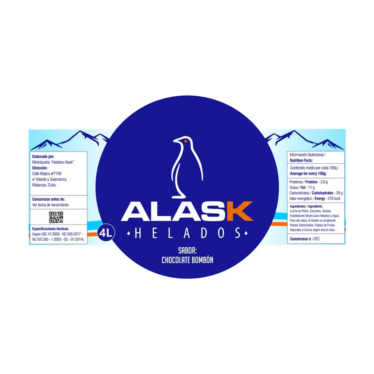 Helado de chocolate bombón Alask (4 L) - Thumbnail 2