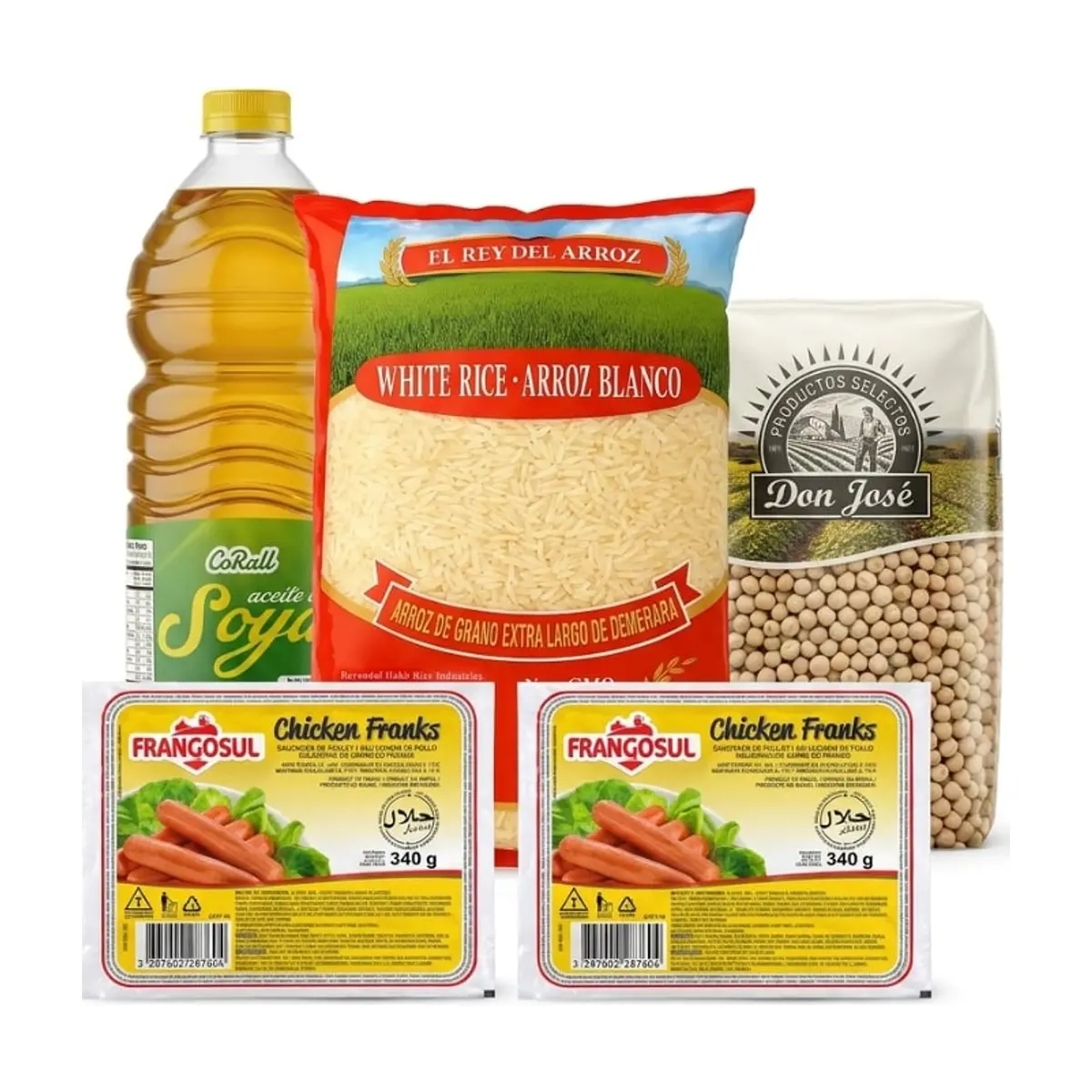 Combo de Arroz + Chícharo + Aceite + Salchichas - Imagen 1