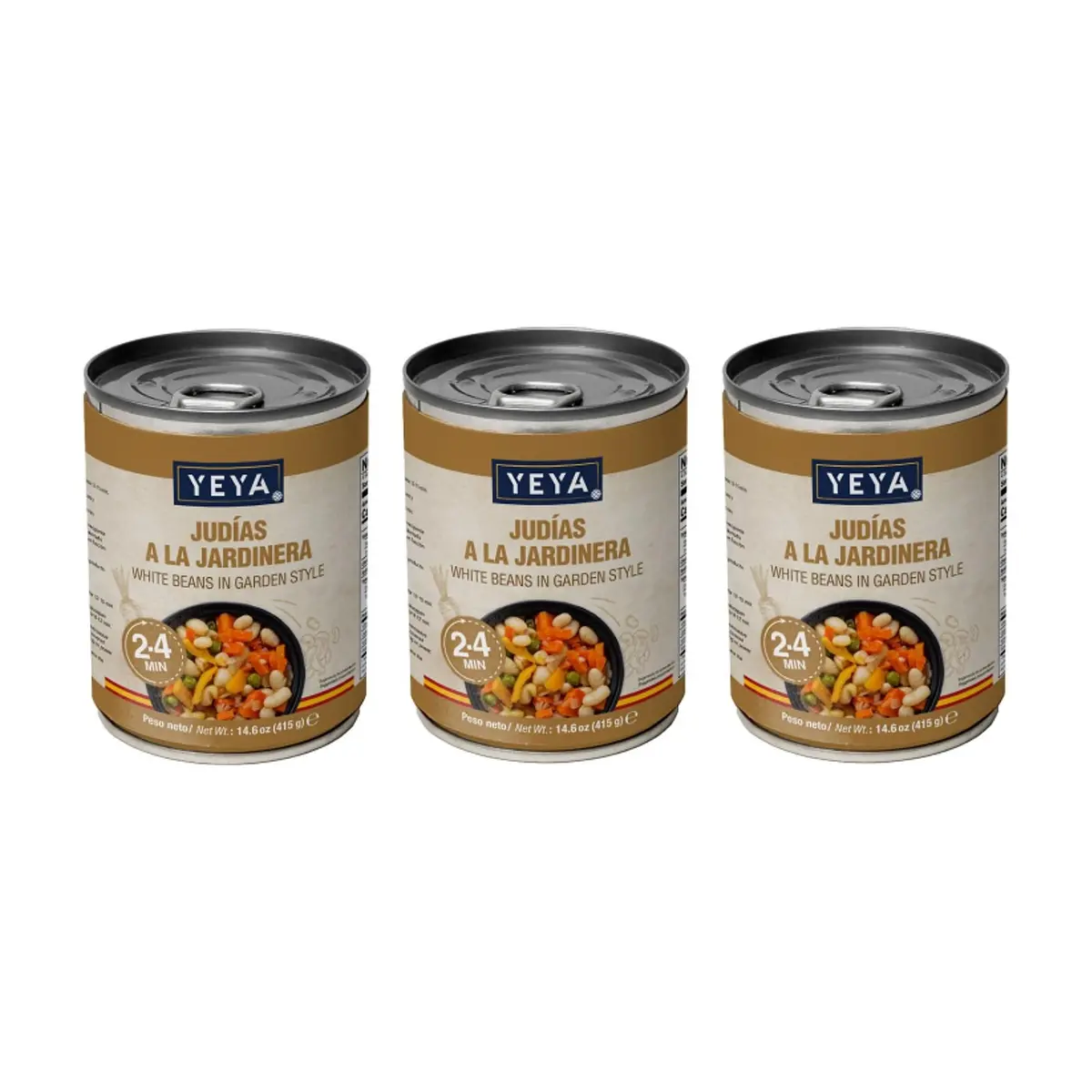 Judías a la jardinera YEYA (3 x 415 g / 14.6 oz) - Miniatura 1