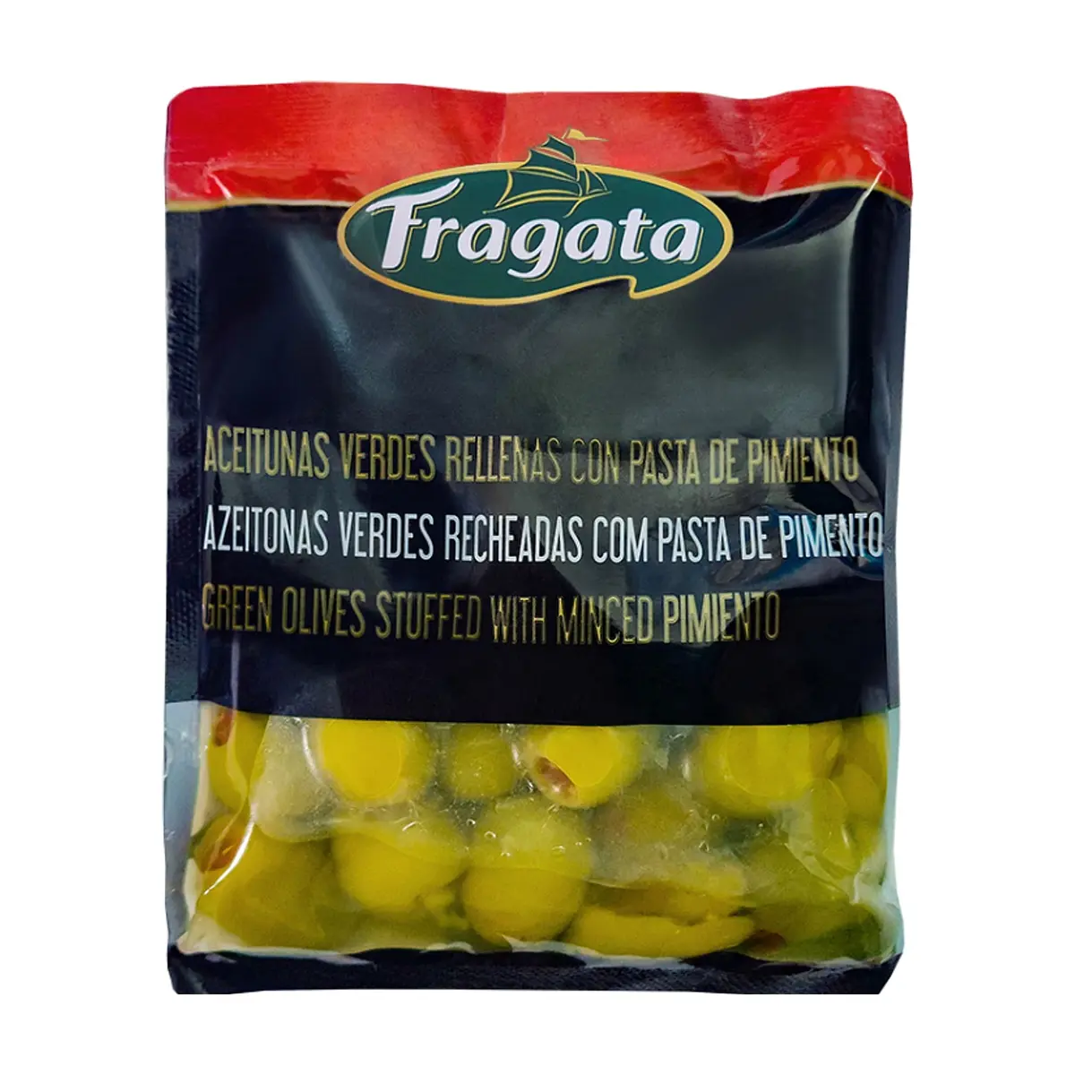Aceitunas verdes rellenas con pimiento Fragata (160 g / 5.64 oz)
