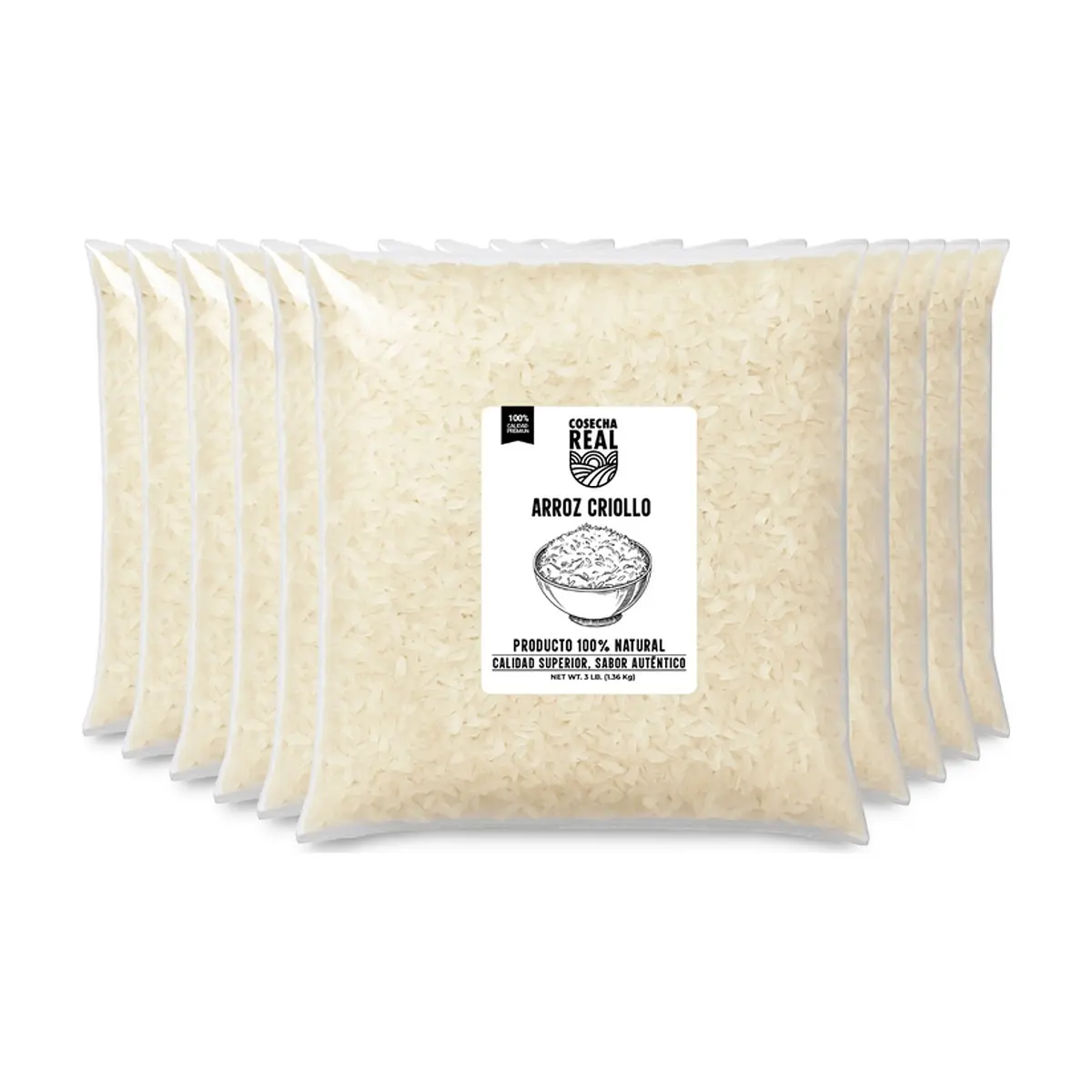 Arroz criollo Cosecha Real (10 x 1.36 kg / 3 lb)