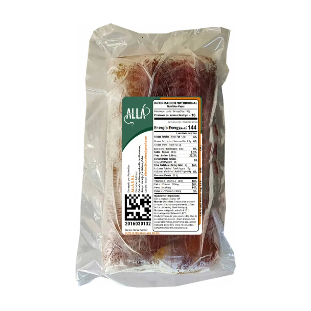 Filete de pescado Claria sin piel ALLÁ (1 kg / 2.2 lb) - Miniatura 5