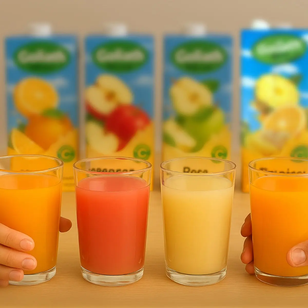 Jugos mixtos sabor manzana, pera, naranja y tropical Goliath - Thumbnail 4