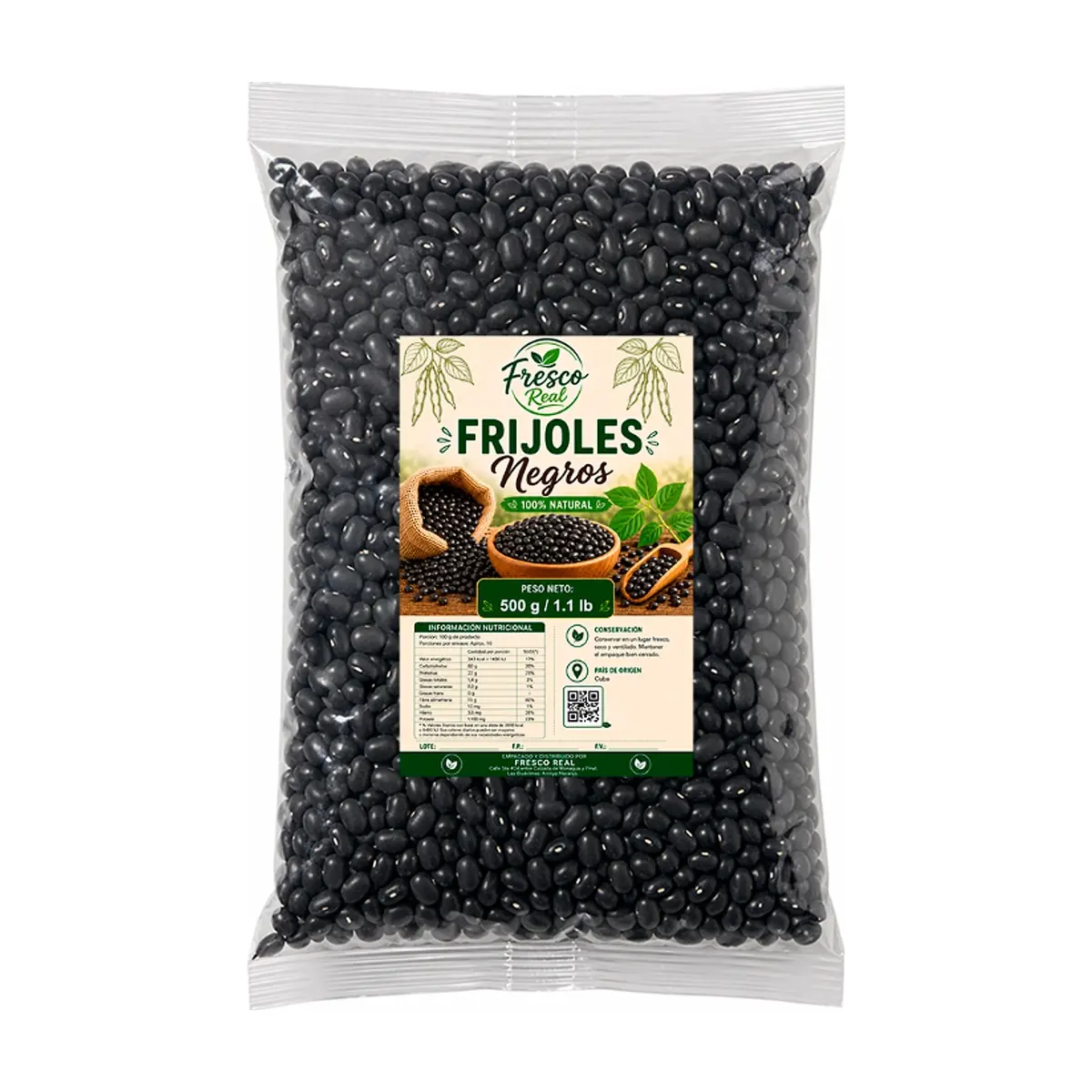 Frijoles negros Fresco Real (500 g / 1.1 lb)