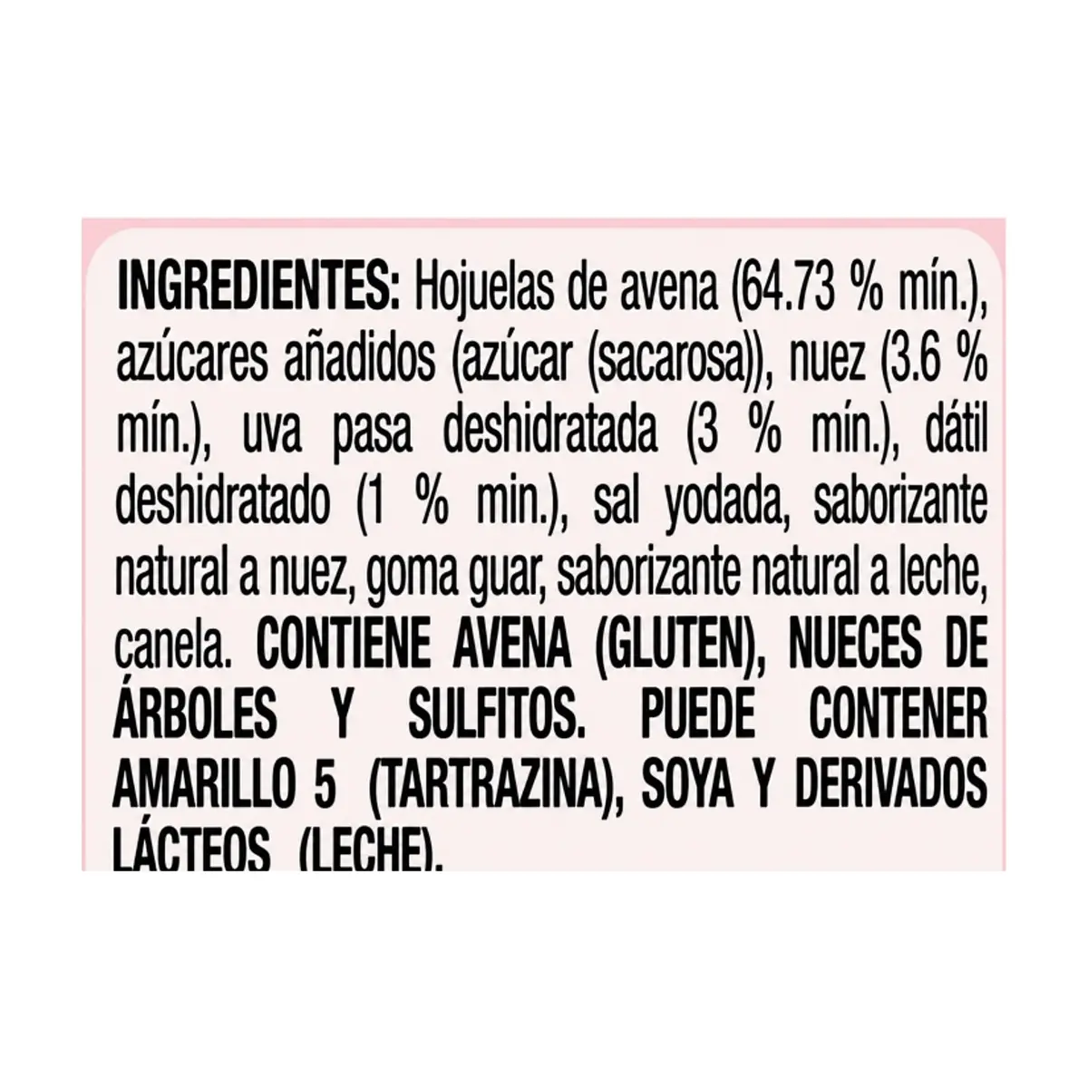 Cereal de avena instantánea con nuece, pasas y dátiles Great Value (40 g / 1.41 oz) - Miniatura 3