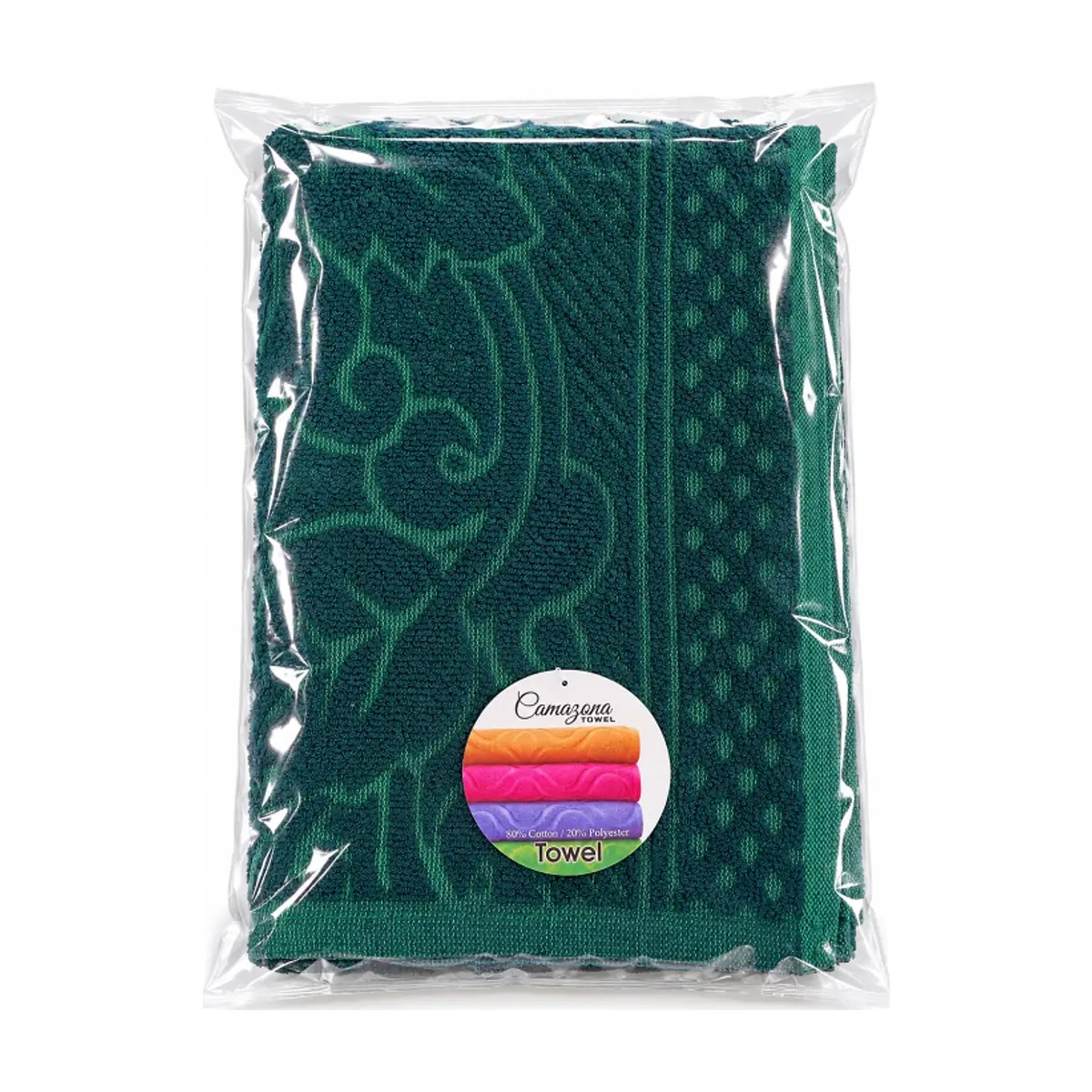 Toalla verde oscuro 71.12 × 147.32 cm Camazona - Miniatura 2