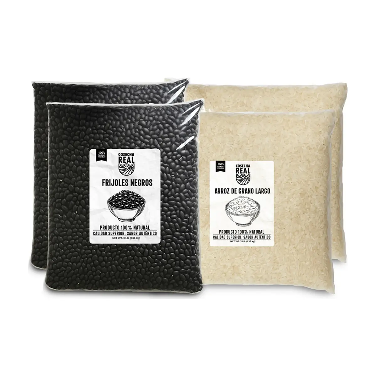 Frijoles negros + Arroz de grano largo Cosecha Real #2