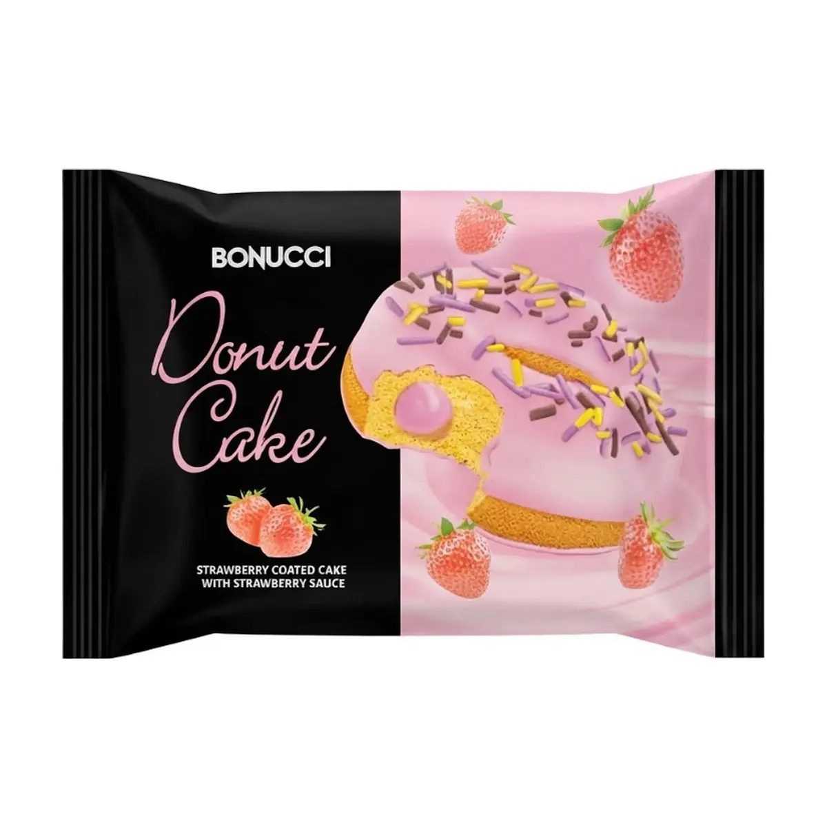 Dona rellena y cubierta de crema de fresa Bonucci (40 g / 1.41 oz)