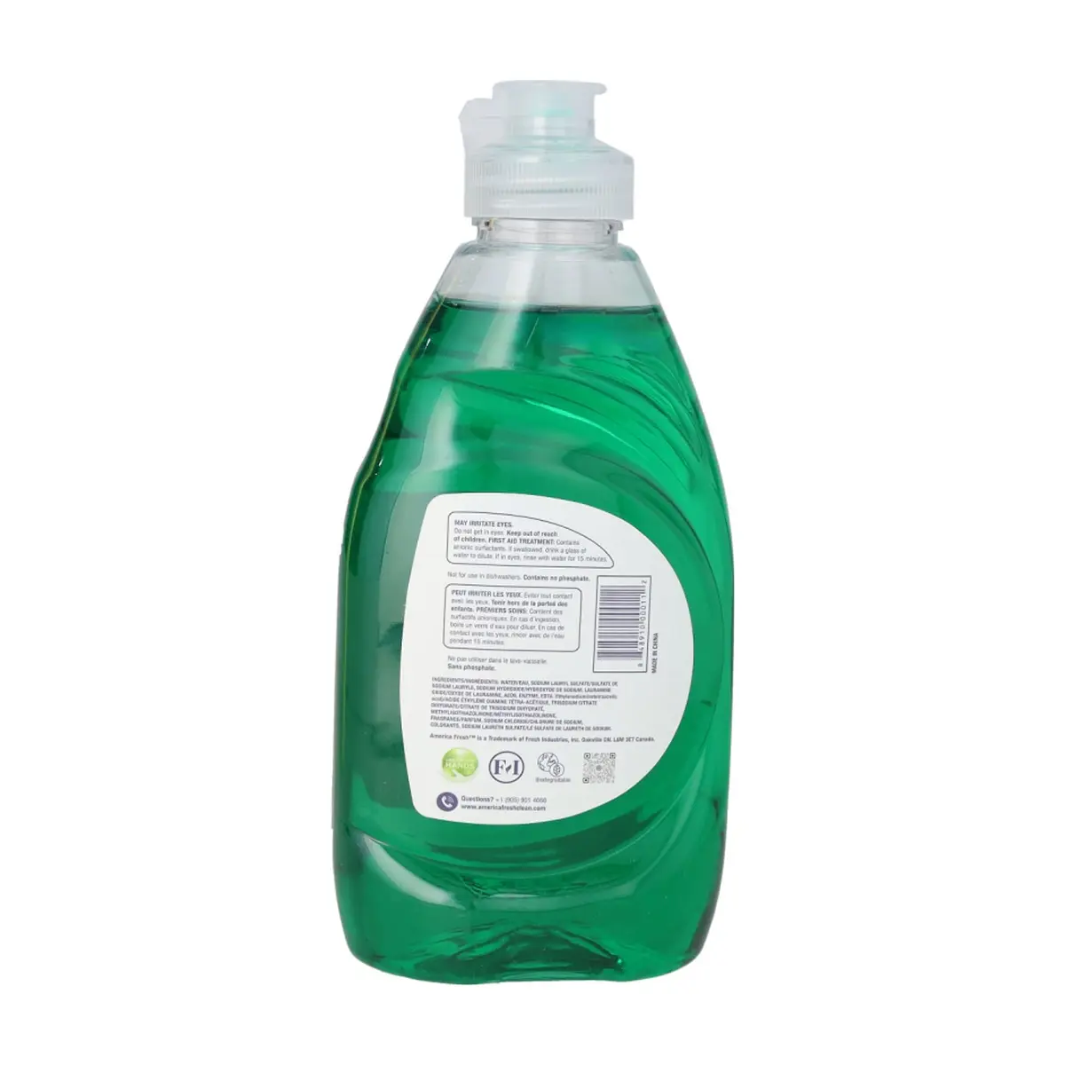 Detergente lavavajillas verde fragancia lima America Fresh (236 ml) - Miniatura 3