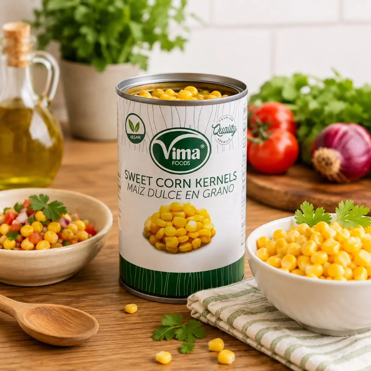 Maíz dulce en grano Vima Foods (425 g / 15 oz) - Thumbnail 3