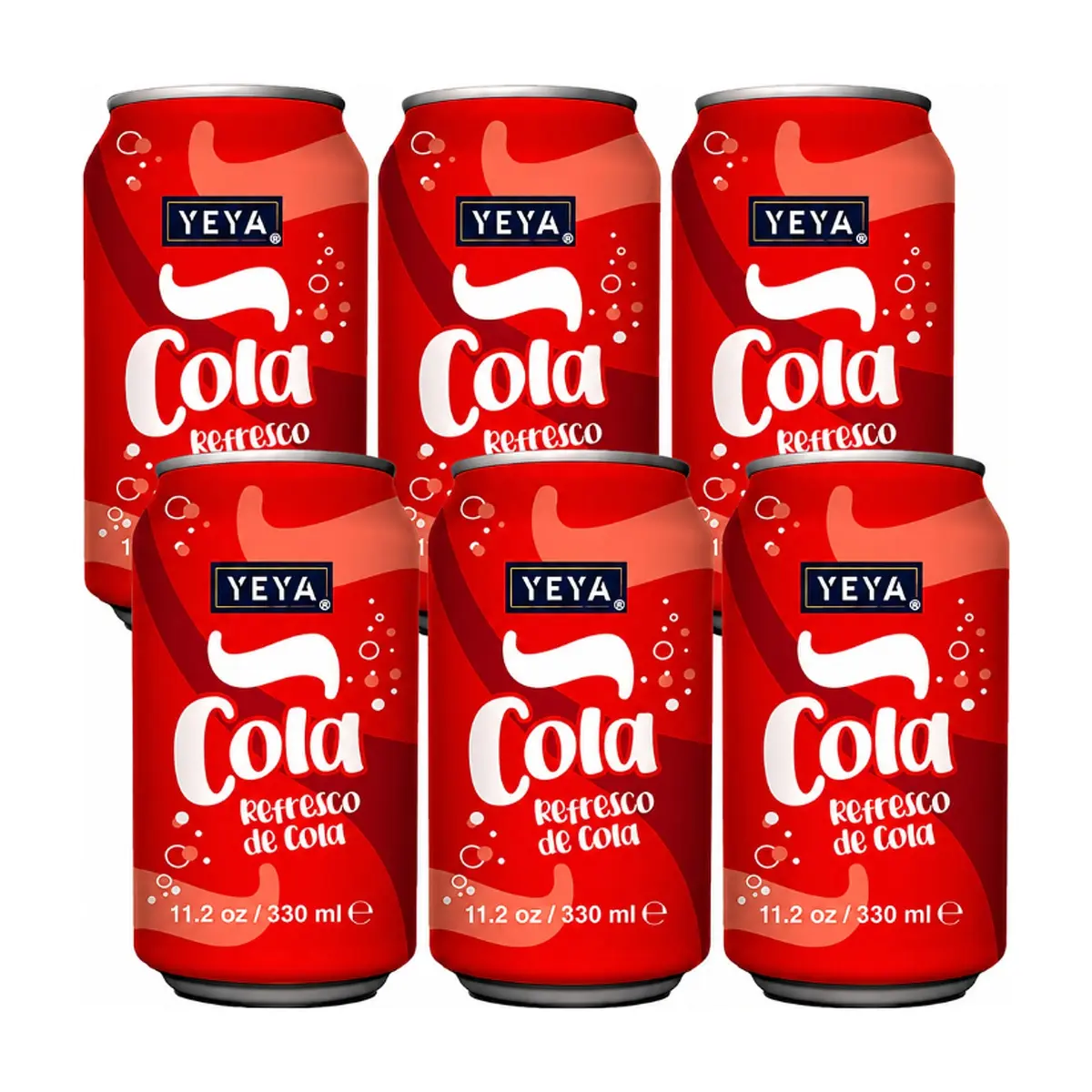 Refresco gaseado de cola YEYA (6 x 330 ml / 11.2 fl oz)