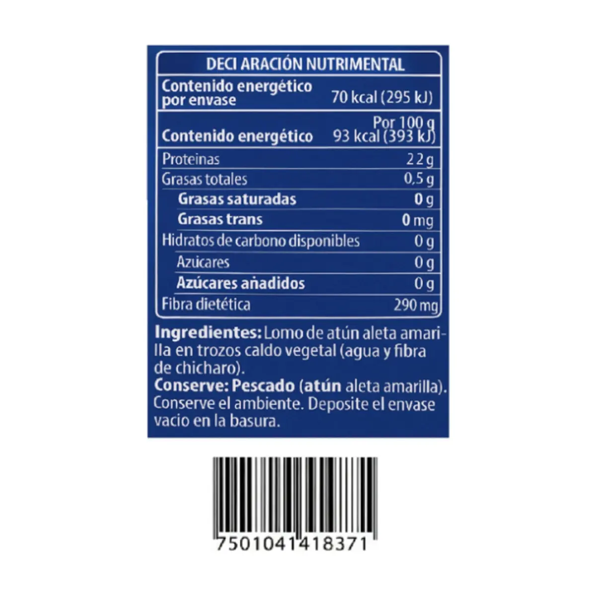 Atún en hojuelas en agua clásico Tuny (2 x 75 g / 2.64) - Thumbnail 3