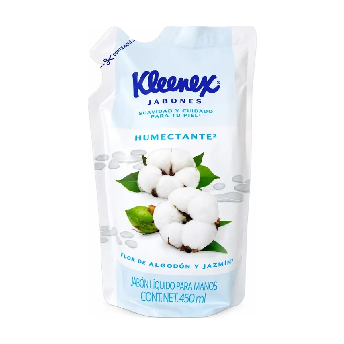 Jabón Líquido Flor de Algodón y Jazmín (450 ml) KLEENEX