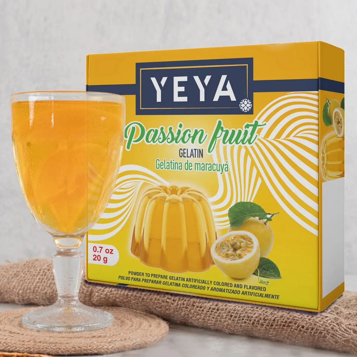 Gelatina sabor maracuyá YEYA (20 g) - Thumbnail 3