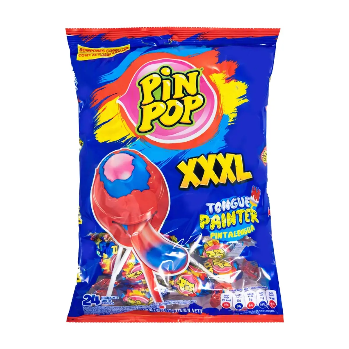 Paquete de Chupa chupa sabores surtidos XXXL Pin Pop (480 g / 16.93 oz)