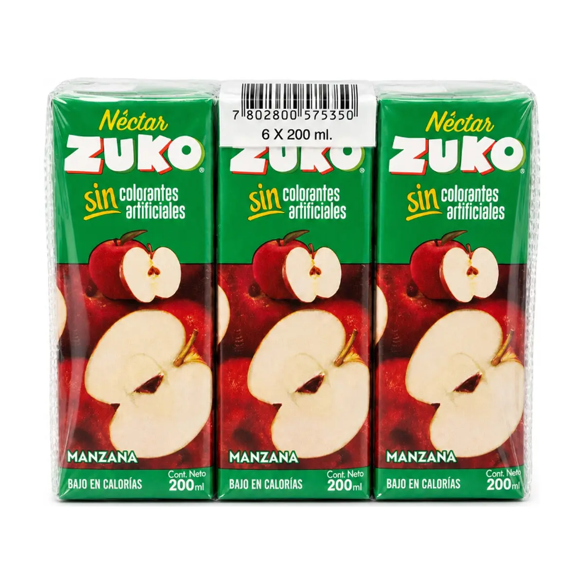 Néctar de manzana Zuko (6 x 200 ml)