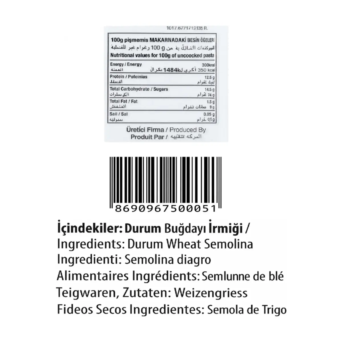 Espaguetis Doga (500 g / 1.10 lb) - Miniatura 3