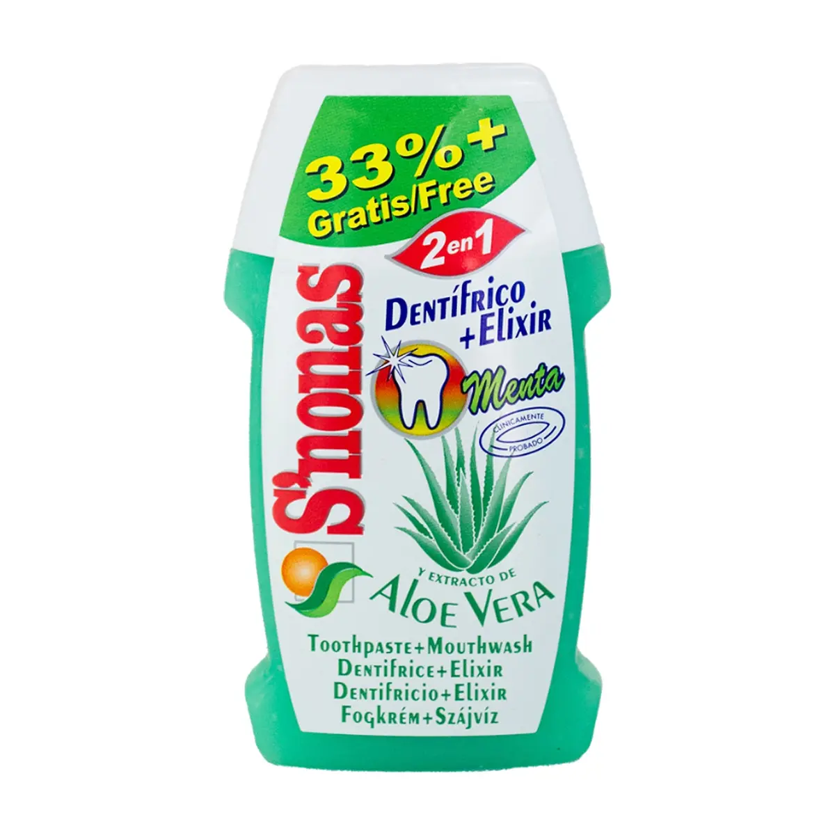 Pasta dental en gel con Aloe Vera S'nonas (100 ml / 3.38 fl oz)