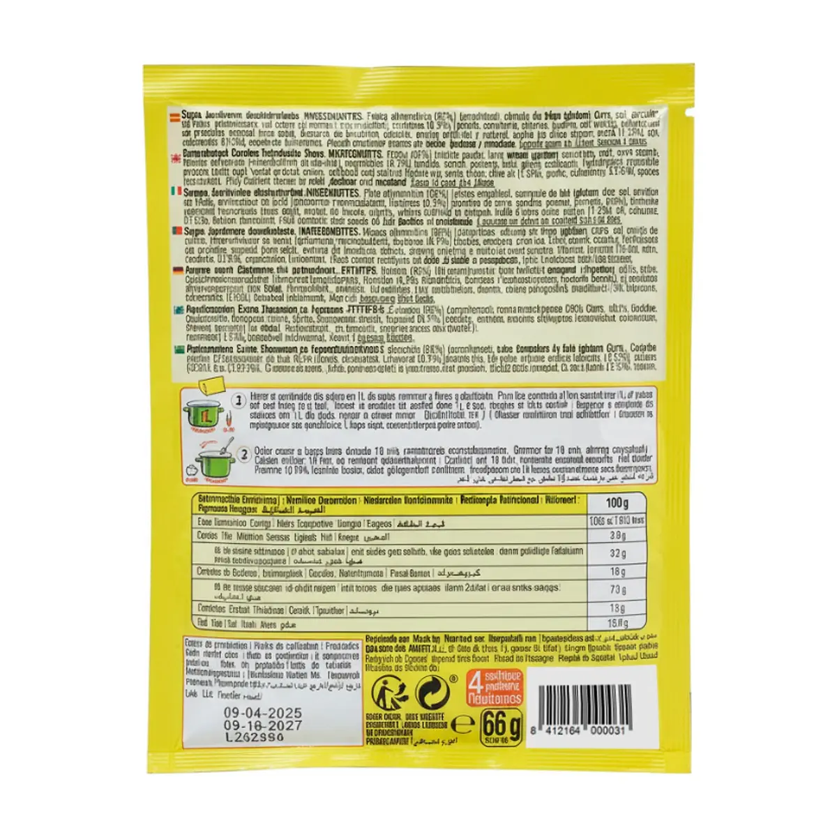 Sopa jardinera con aceite de oliva Calnort (2 x 66 g / 2.33 oz) - Thumbnail 4