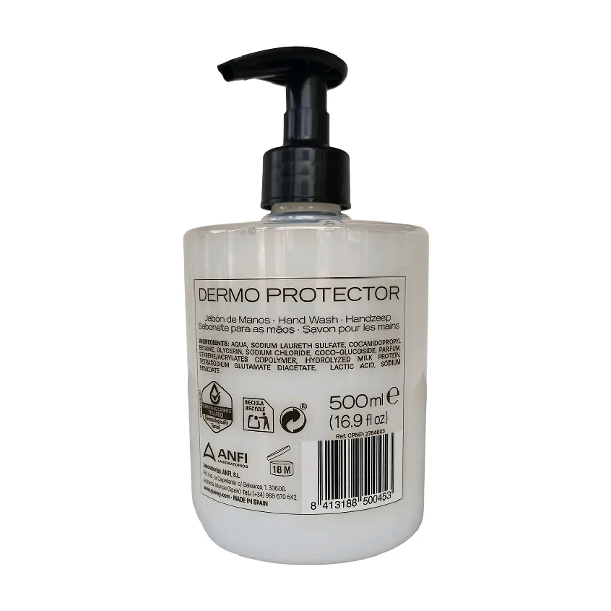 Jabón de manos dermo protector Queray (500 ml / 16.9oz) - Miniatura 2