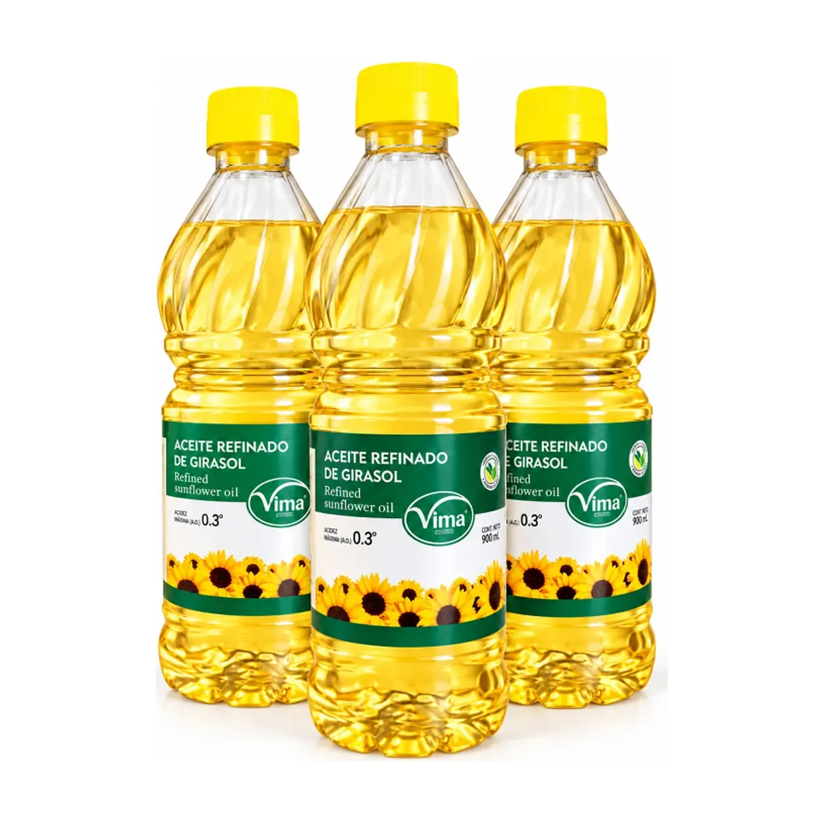 Aceite refinado de girasol Vima Foods (3 x 700 ml)