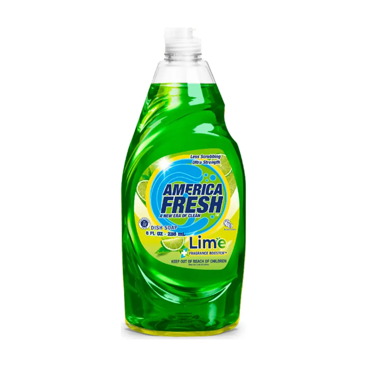 Detergente lavavajillas verde fragancia lima America Fresh (236 ml) - Imagen 1