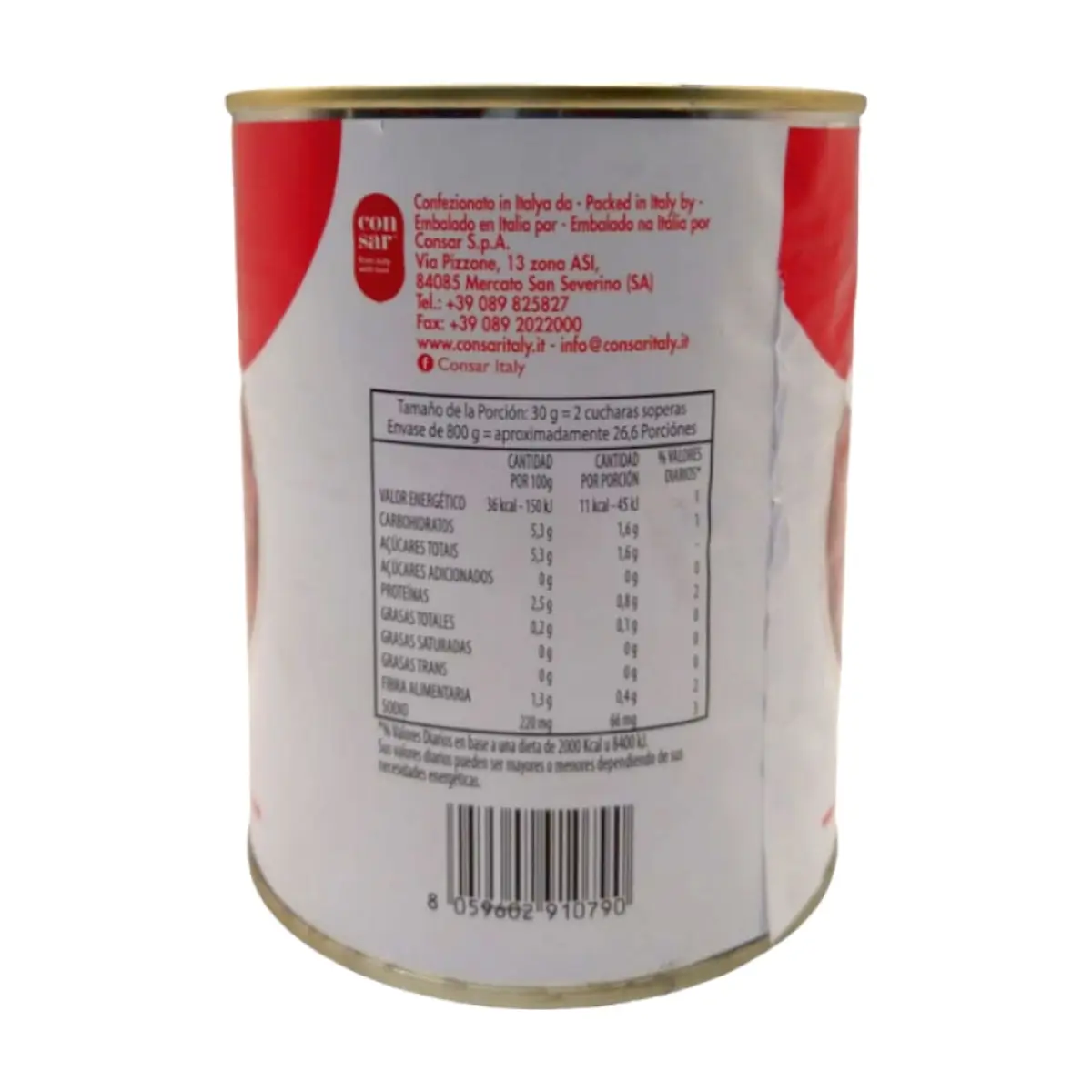 Puré de tomate Sara (800 g / 1.76 lb) - Miniatura 2