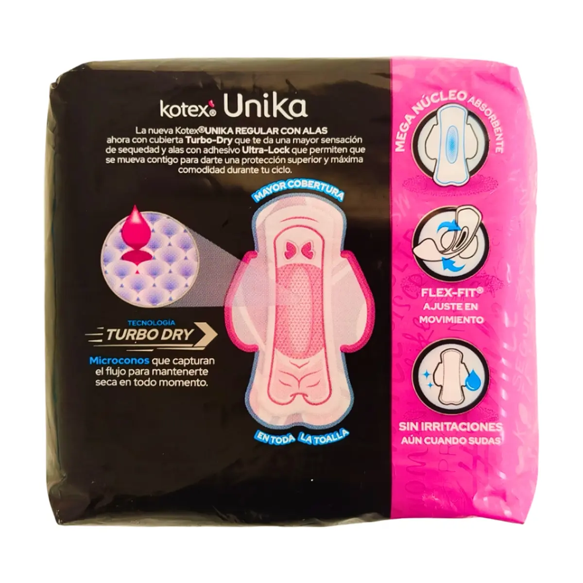 Almohadillas sanitarias regular con alas Kotex Unika (8 U) - Thumbnail 8