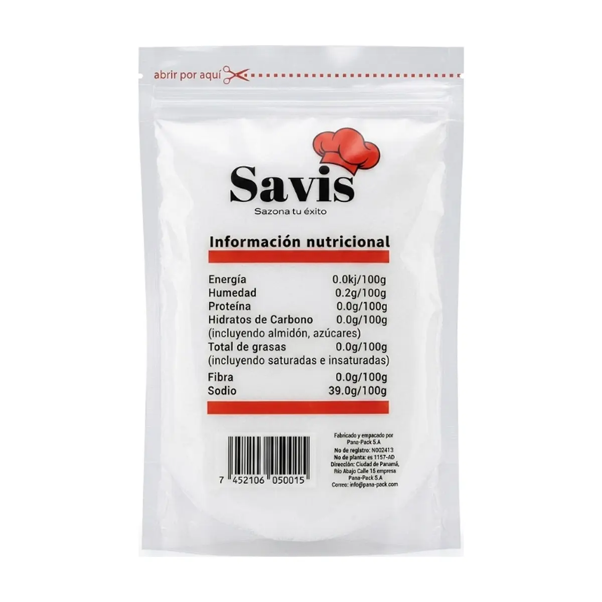 Sal refinada Savis (400 g / 14.1 oz) - Thumbnail 3