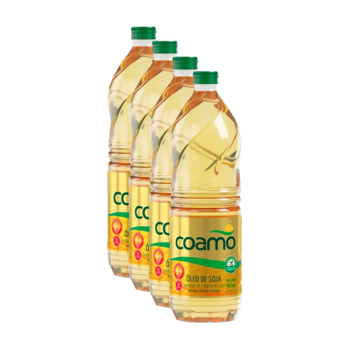Aceite de soja refinado Coamo (4 x 900 ml)
