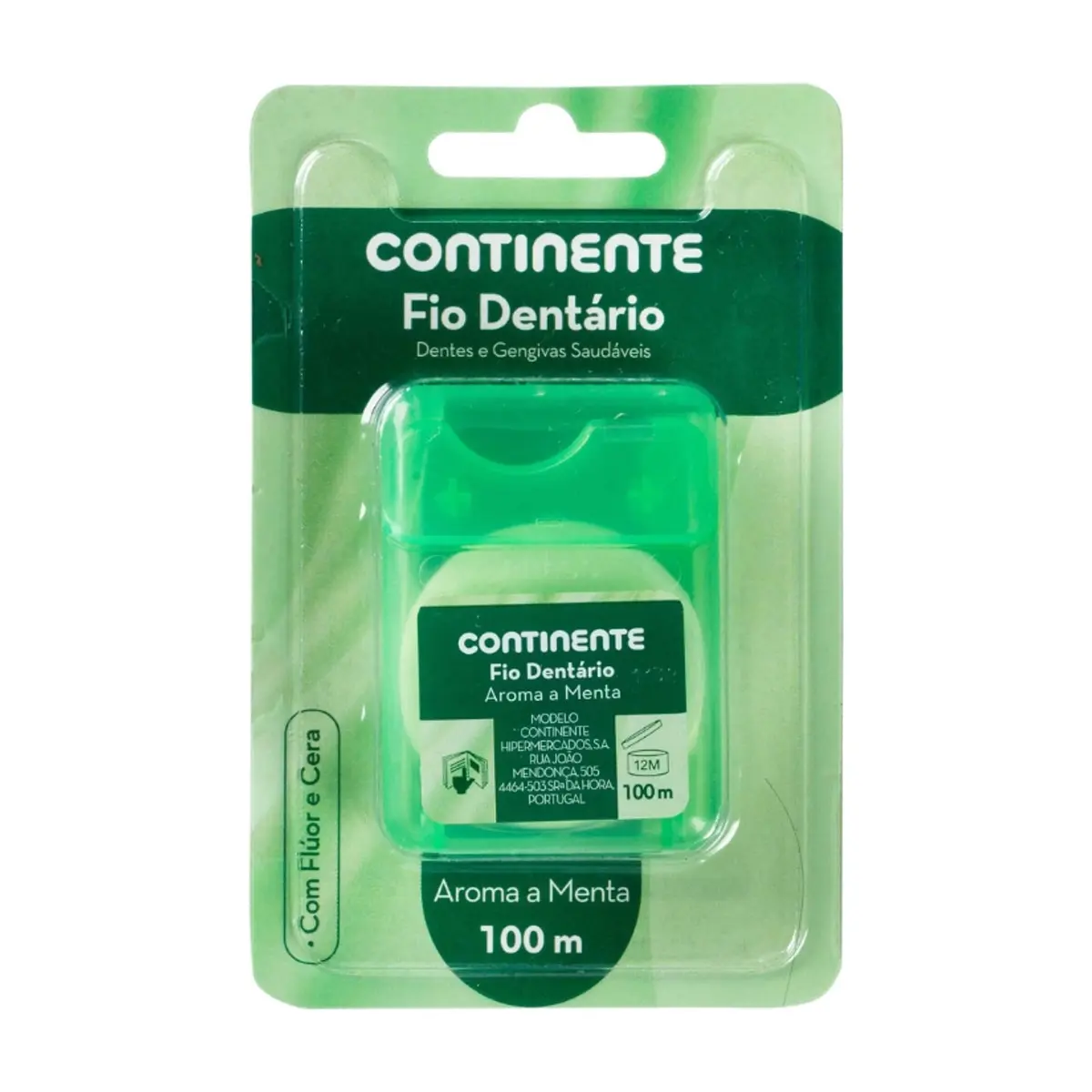 Hilo dental con aroma a menta Continente (100 m)