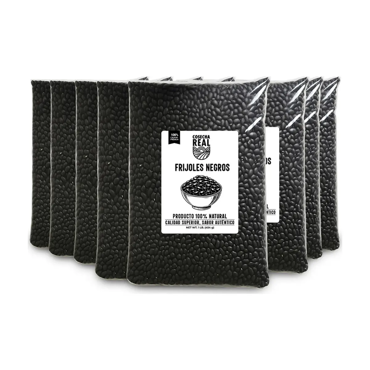 Frijoles negros Cosecha Real (8 x 454 g / 1 lb)
