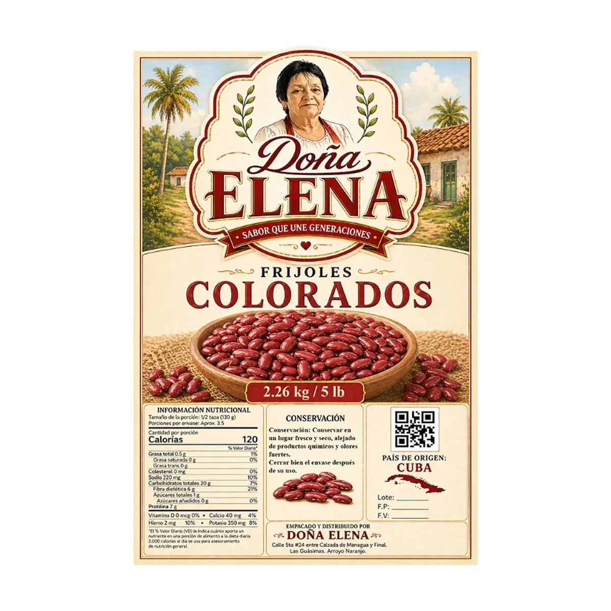 Frijoles colorados Doña Elena (2.26 kg / 5 lb) - Thumbnail 2