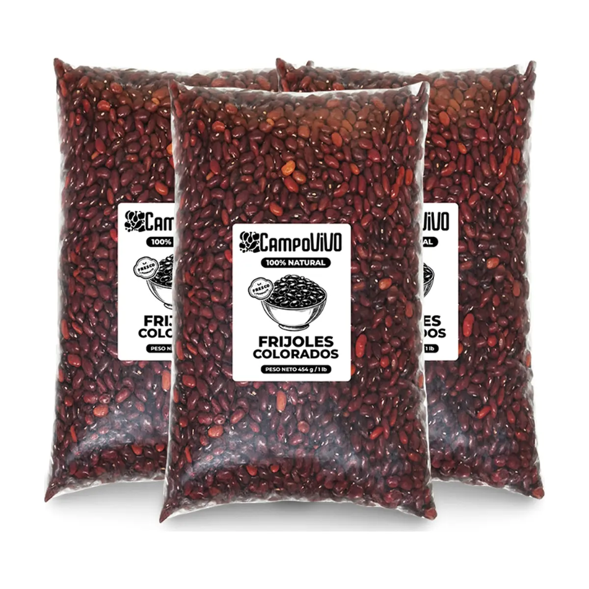 Frijoles colorados Campo Vivo (3 x 454 g / 1 lb)
