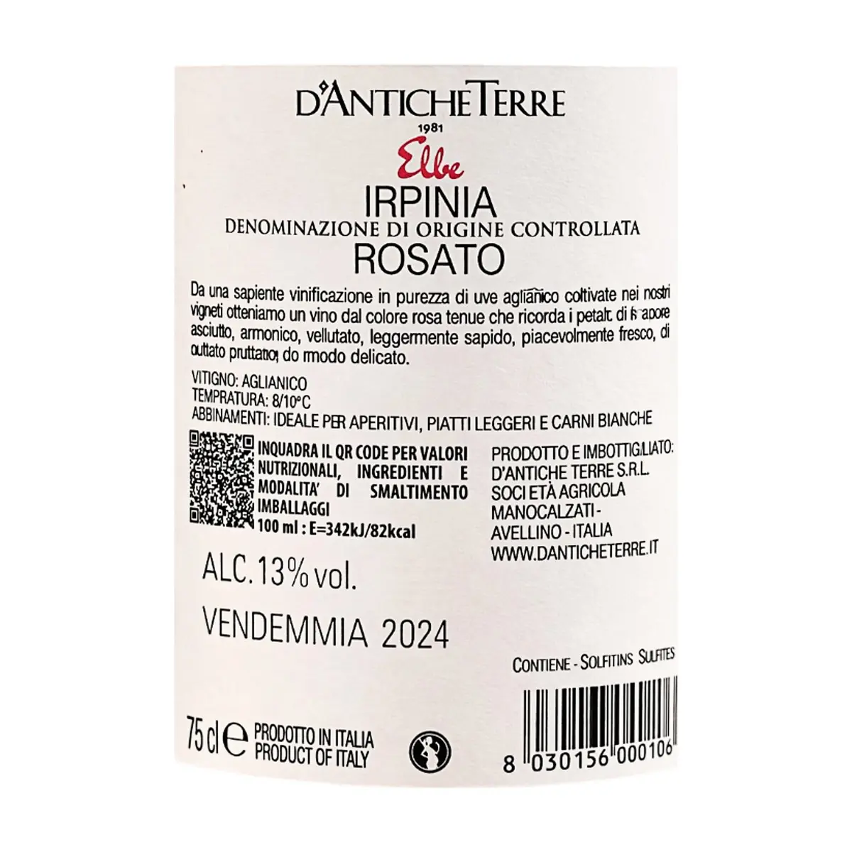 Vino rosado D’Antiche Terre (750 ml) - Thumbnail 3