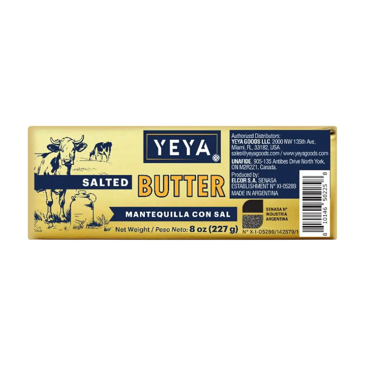 Mantequilla con sal YEYA (3 x 227 g / 8 oz) - Thumbnail 2