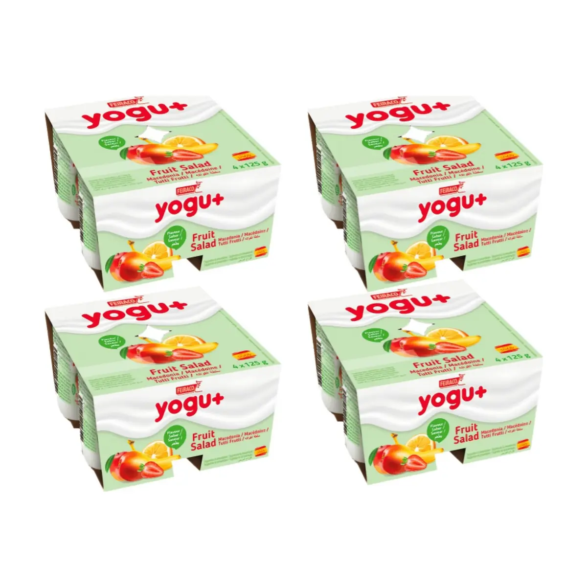Yogur pasteurizado sabor a macedonia (16 x 125 g) - Miniatura 1