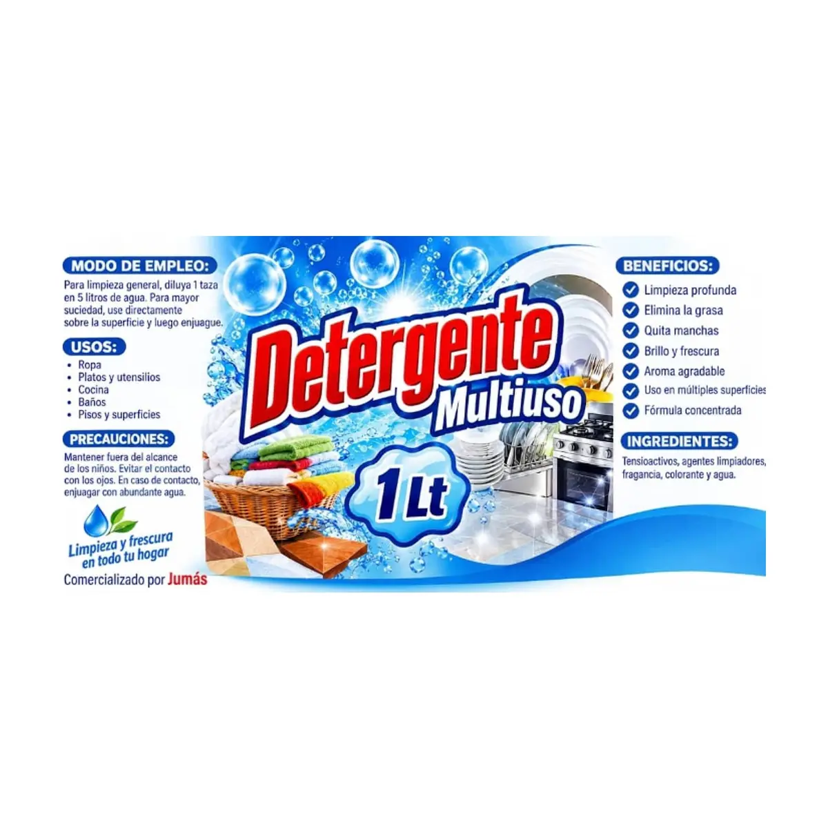 Detergente Multiuso Jumás (1 L) - Miniatura 2