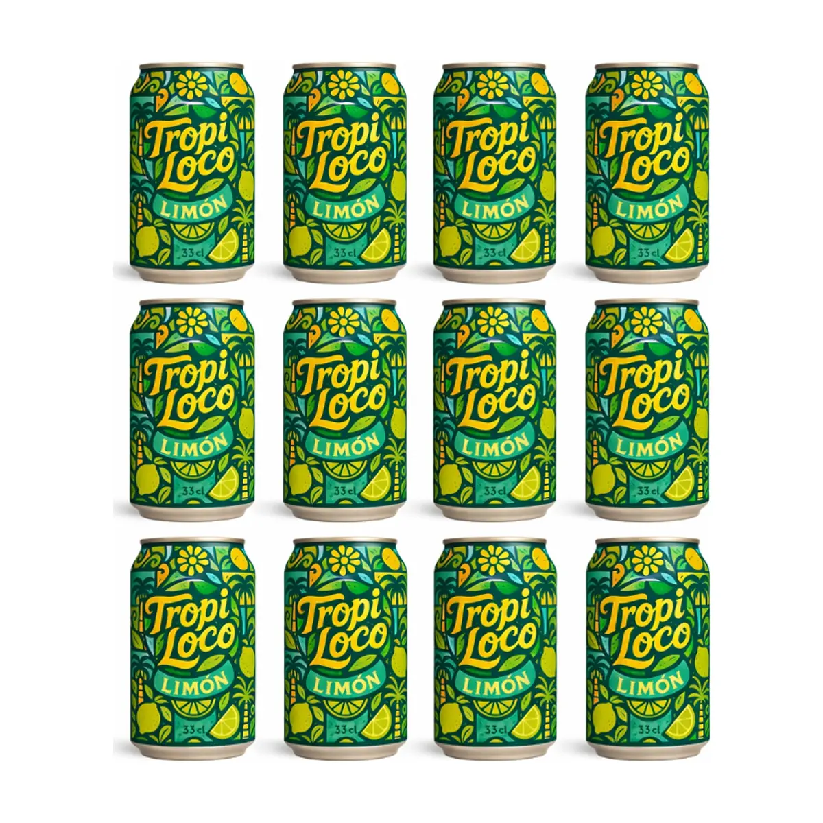Refresco gaseado de limón Tropi Loco (12 x 330 ml) - Imagen 1