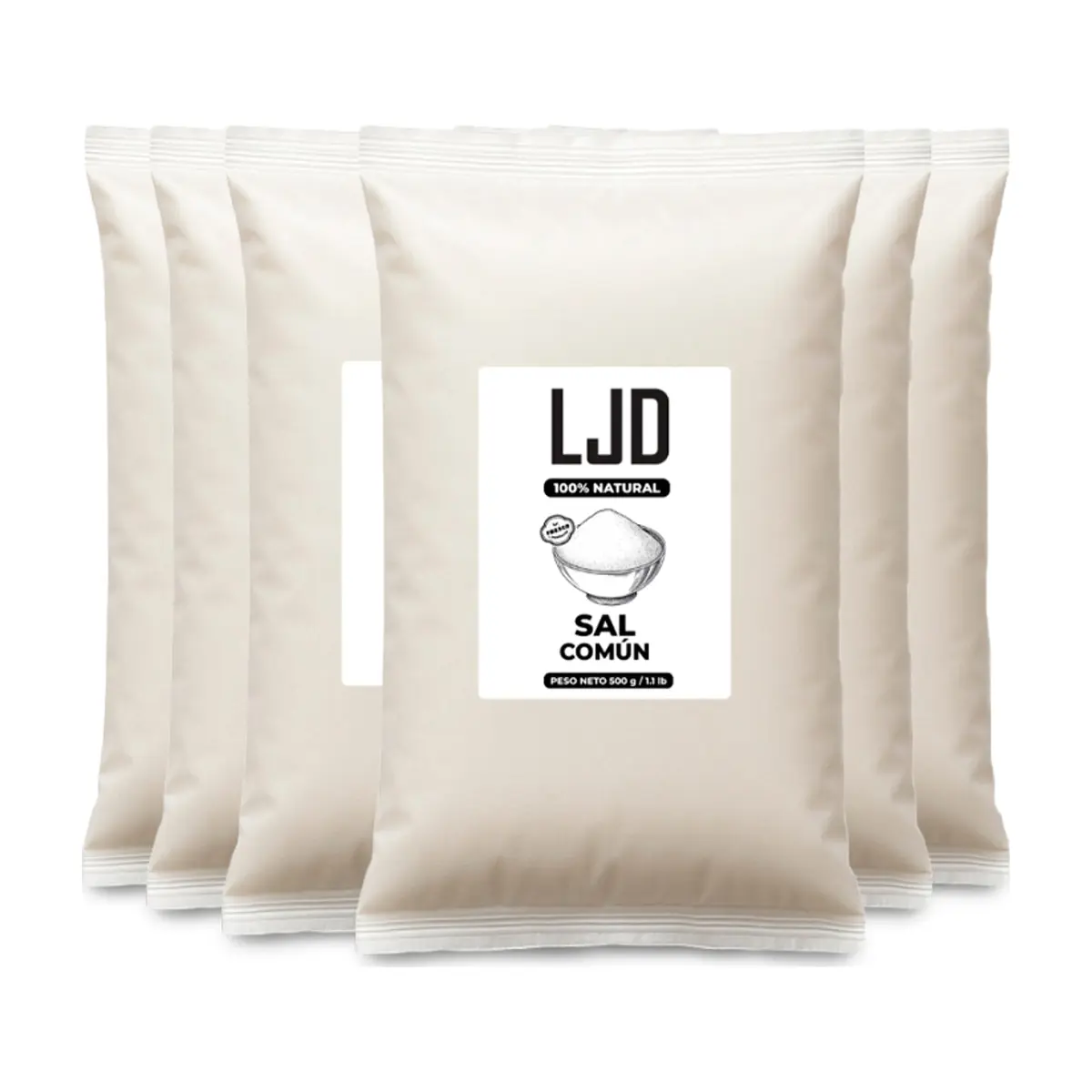 Sal común LJD (6 x 500 g / 1.1 lb)