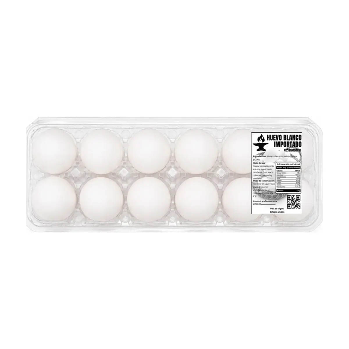 Huevos blanco importado Yunque (12 U) - Thumbnail 2