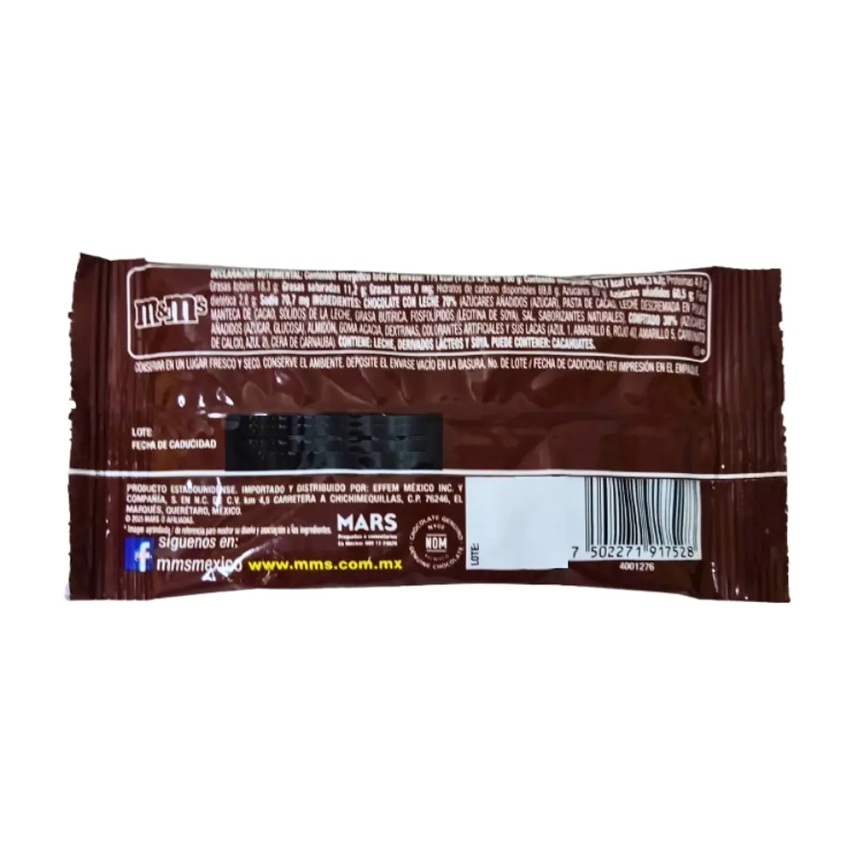 Chocolate con leche confitados M&M's (37.8 g / 1.3 oz) - Thumbnail 3