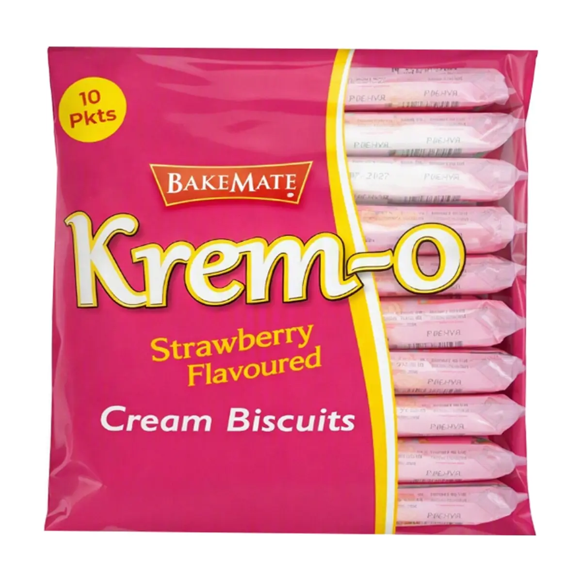 Paquete de galletas con crema sabor a fresa Krem-O (300 g / 10.58 oz) - Miniatura 1