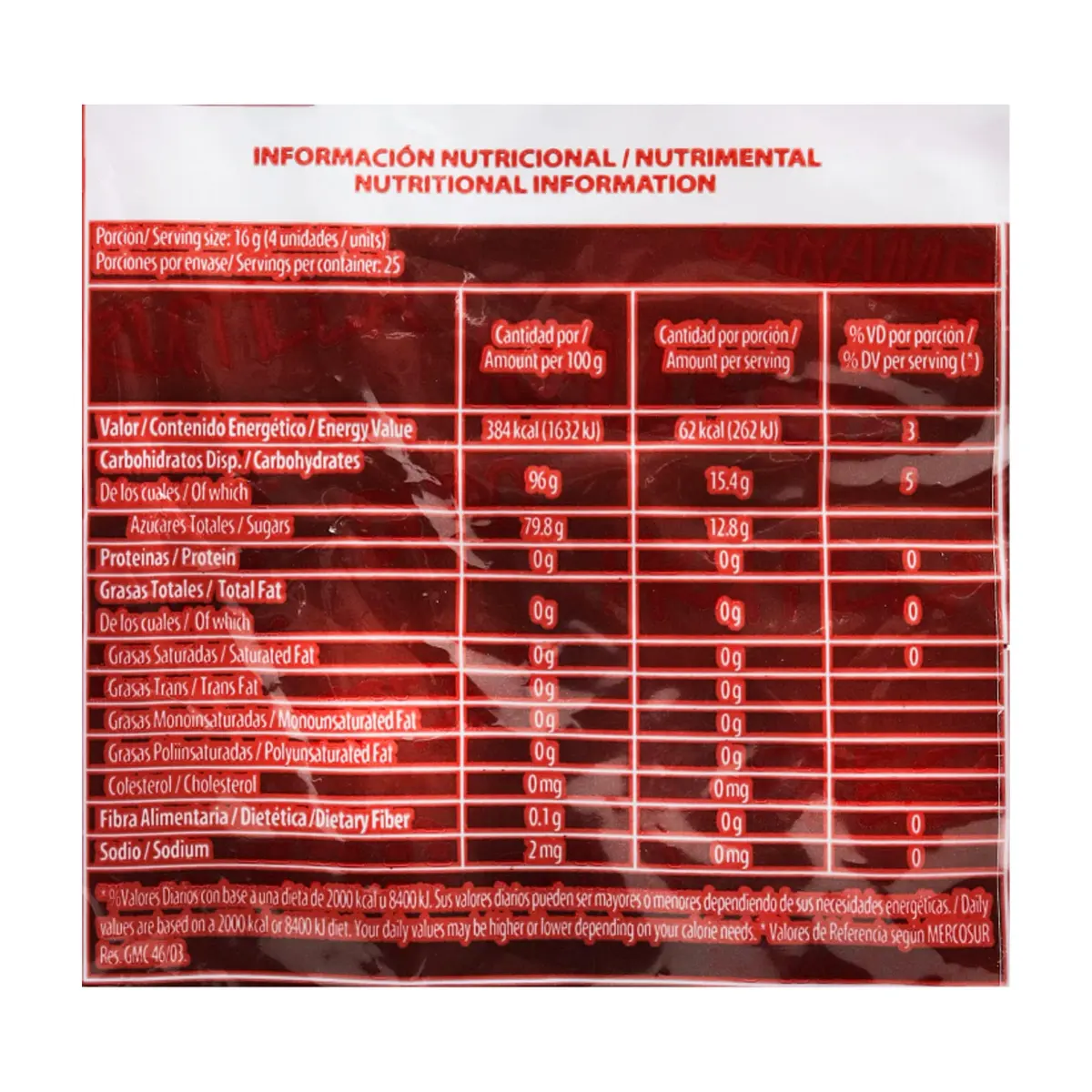 Caramelos duros rellenos sabor a fresa Arcor (400 g / 14.11 oz) - Miniatura 4