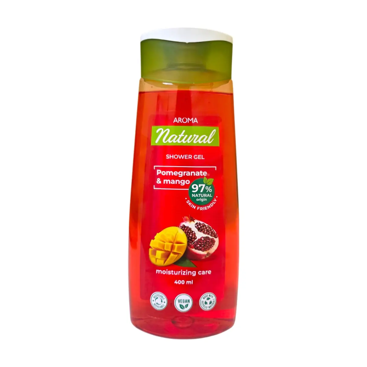 Gel de baño de granada y mango Aroma Natural (400 ml)