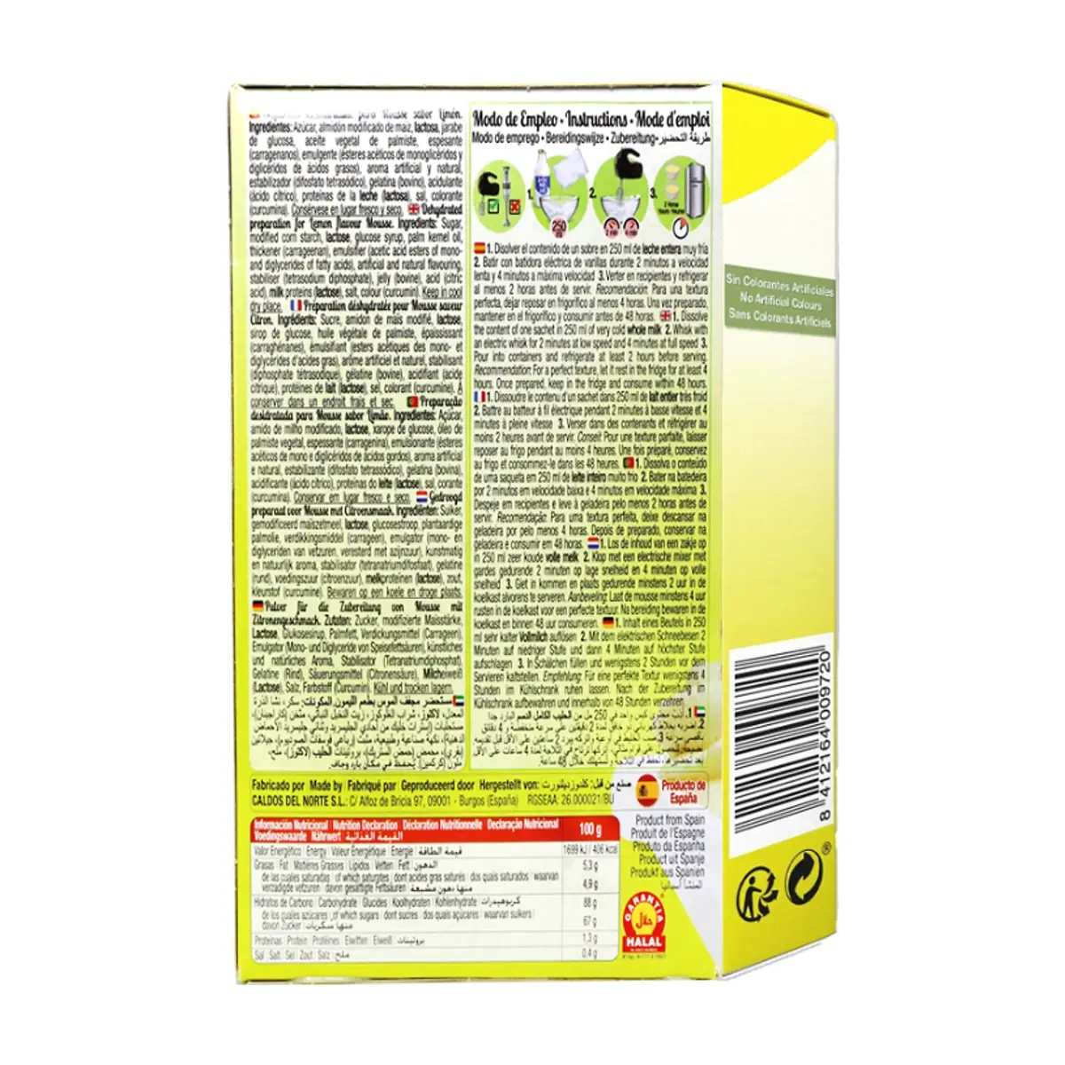 Mousse sabor limón Calnort (130 g / 4.59 oz) - Miniatura 4